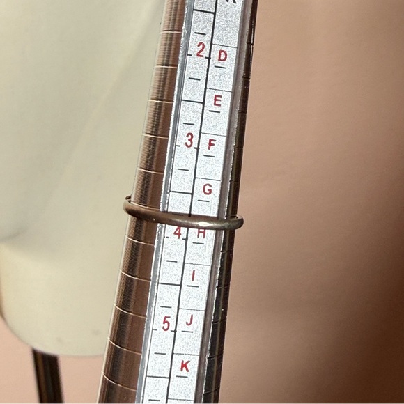 Vintage antique designer art deco Sterling silver emerald cut Green Glass Ring - Picture 6 of 17